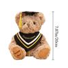 20CM Cute Doctor Bear Plush Toy Soft Graduate Plush Dolls Creative Graduation Bear  Graduate Gift