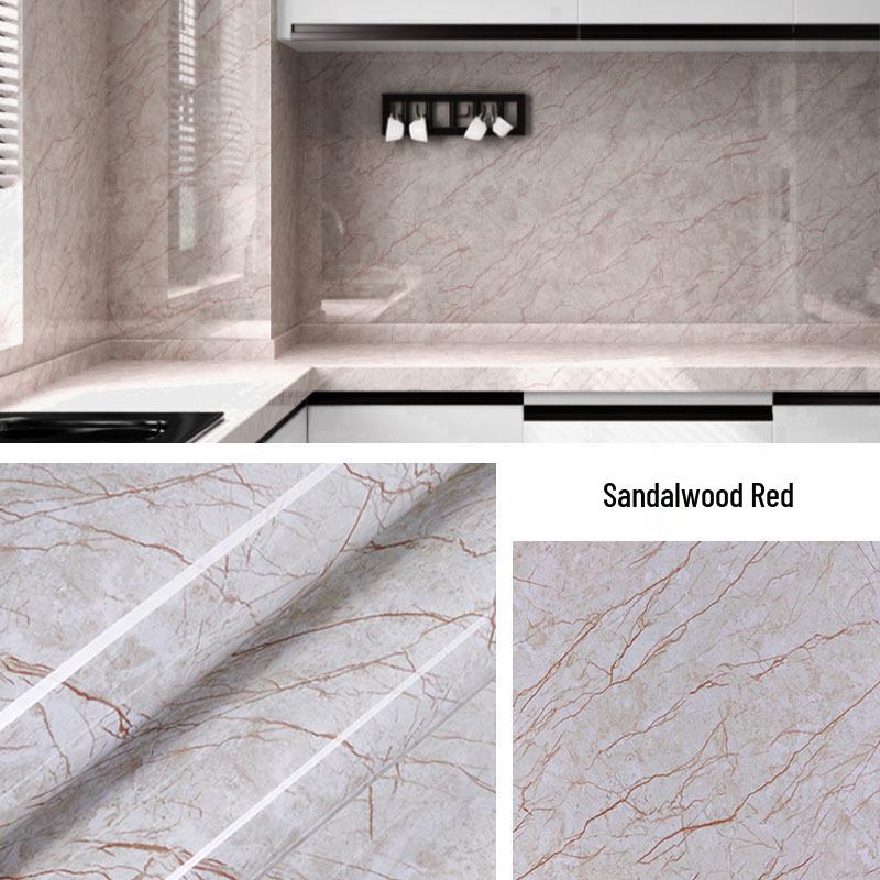 Oil-proof, Heat-resistant Waterproof Kitchen Countertop Self-adhesive Wallpaper
