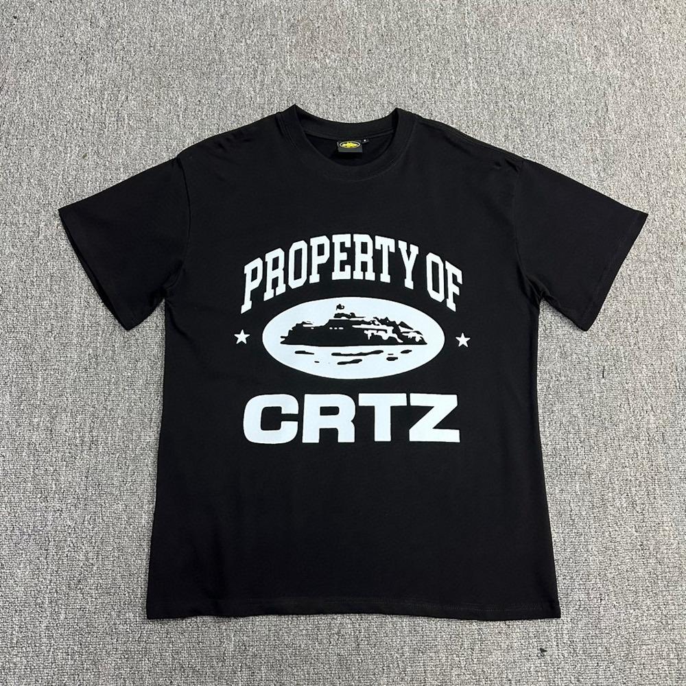Cross-border American High Street Alcatraz Series Letter Pattern Printing Casual Loose Short-sleeved T-shirt Top Men's and Women's Tide