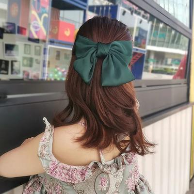 Women Hairpin Bow Bright Color Hair Clip Theme Hair Clip Back Head Hair Claw Lightweight