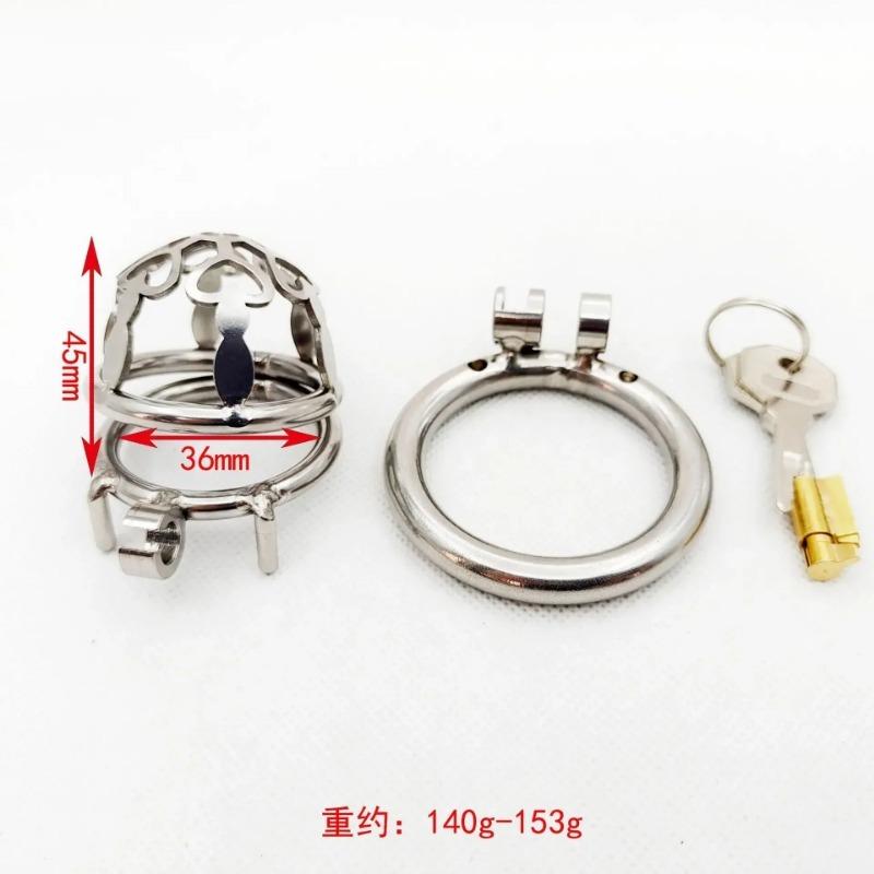 Chastity Device Cock Ring Lock Penis Ring Scrotum Bondage Chastity Lock Chastity Belt Lock Sex Toys for Men Male Cock Cages