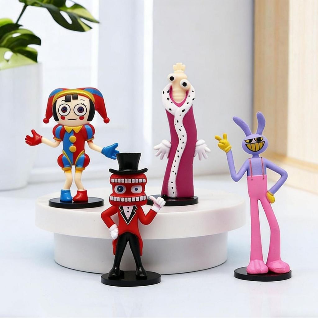 New 8Pcs-The Amazing Digital Circus Model Toy,Hobbies Cartoon Art Accessories,Reward Anime Gifts For Children, Cartoon