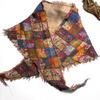 Bensu Jiuyi's Vintage Sand-Washed Double-Yarn Pure Cotton Triangle Scarf: Wear As Headband, Bandeau, or Butt Curtain.
