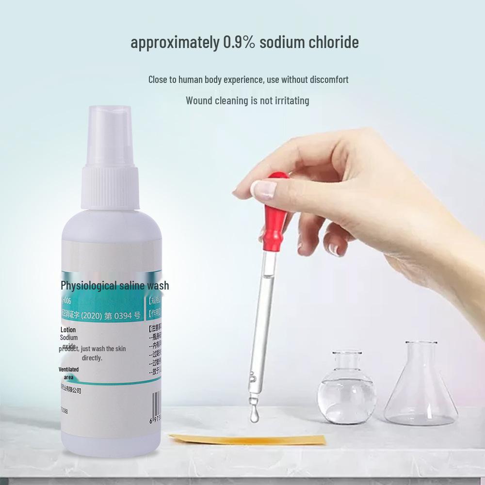 Sterile 0.9% Sodium Chloride Saline Solution for OK Lenses, Nasal Irrigation, Microblading, and Cleaning.