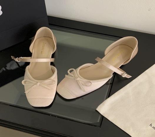 2025 Autumn and Winter New Fashion French Small Fragrant Gentle Evening Shoes with Flat Ballet Shoes