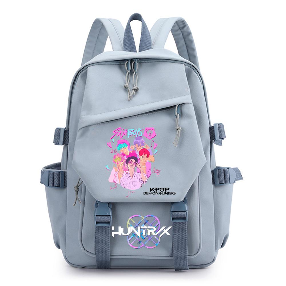 Anime K-Pop Printed Waterproof Backpack for Teen Boy Gril Schoolbag Children Student Women Large Capacity Travel Bag Kid Gift Mochila