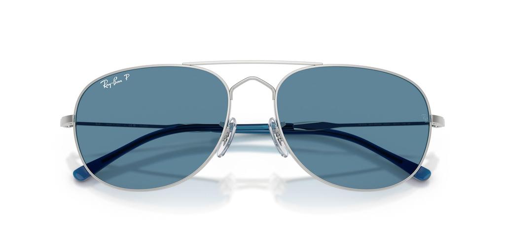 sunglasses 0RB3735 BAIN BRIDGE SILVER POLAR BLUE 60mm Polarized Ray-Ban (Silver/Blue) 003/S260