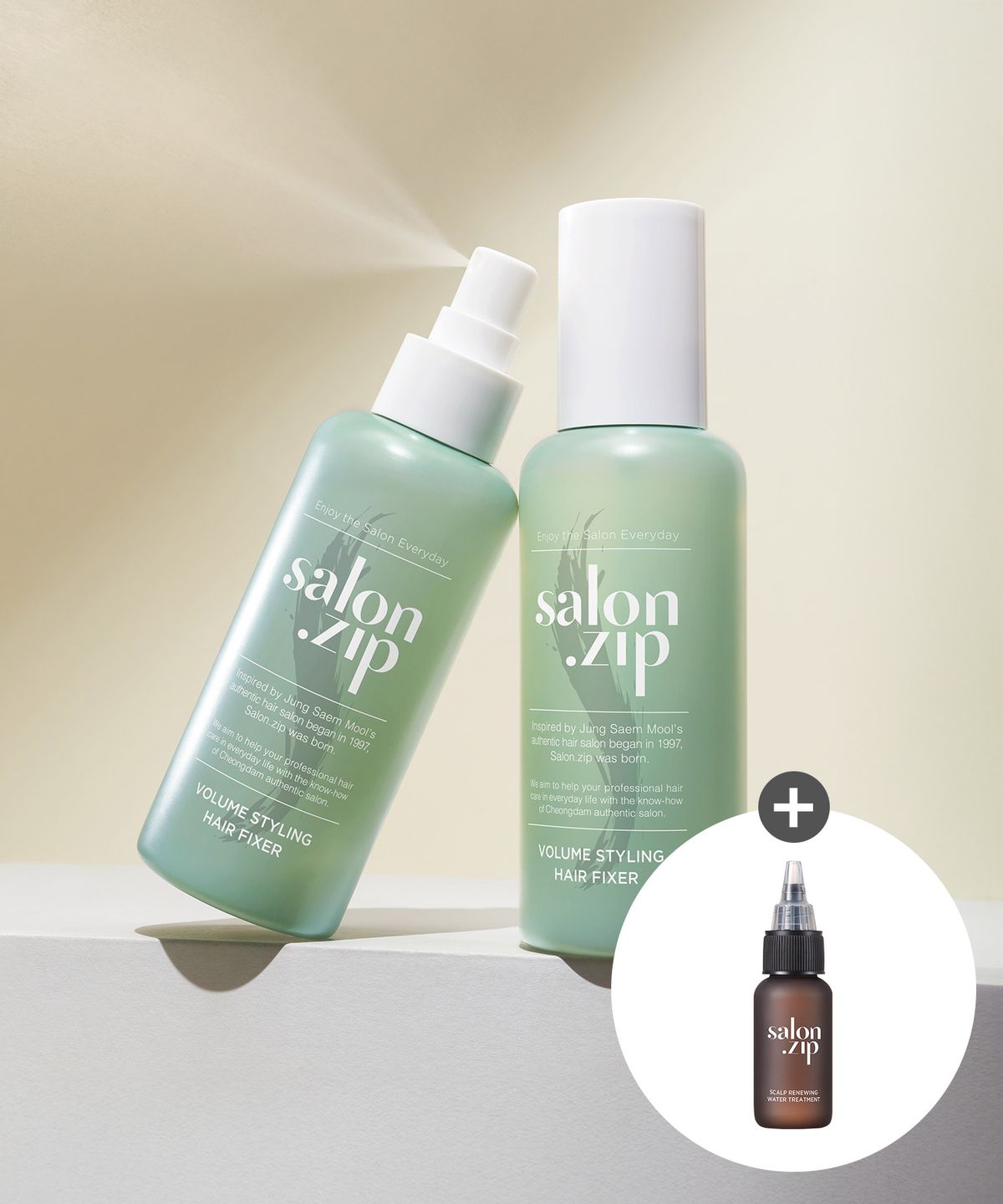 Salon Zip Volume Styling Hair Fixer (Free 30ml Water Treatment)