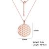 Cazador  Chakra Flower of Life Necklaces Mandala Stainless Steel Chain Necklace Amulet Geometric Jewelry for Women