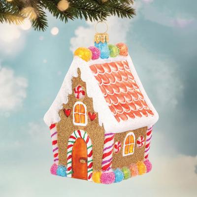 Lebkuchenhaus Weihnachtsdekoration Harz Lebkuchen Weihnachtsbaum Hängeornamente für Baum Feiertagsparty Heimdekor