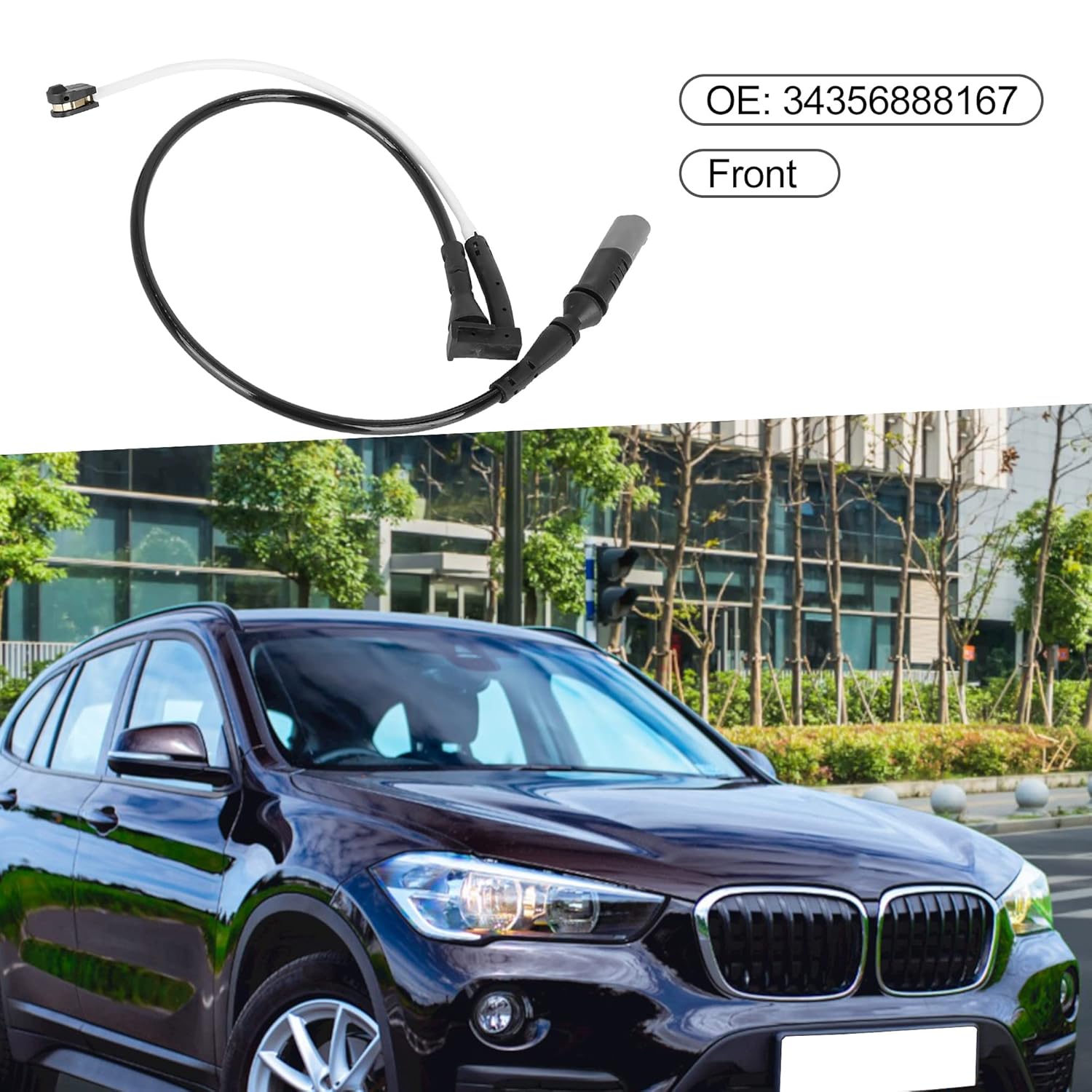 Front Brake Pad Electronic Wear Sensor 34-35-6-888-167 Brake Pad Wear Indicators for BMW X1 2016-2018