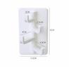 Creative Organ Wall-mounted Keychain for Bathroom Rack Kitchen Hook Crochet Studless Seamless Wall Hook ABS Wall Hook