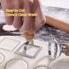 Ravioli Pasta Cutter Set, Ravioli Stamp Maker with Wooden Handle for Ravioli, Pasta, Dumplings Lasagna, Pierogi