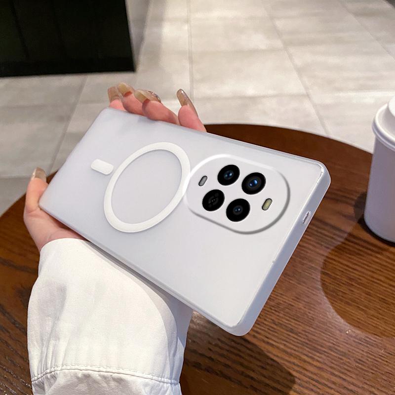 

For Huawei nova 13 Pro 5G Case Compatible with MagSafe Precise Cutouts Matte PC Phone Cover Transparent White