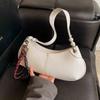Persalized Red Underarm Bag Korean Ins Simple Solid Color Versatile Handbags New Elegant Female Commuter Party Shoulder Bags