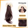 Grasping Clip Slightly Curled Side Ponytail Wig Braid Low Tie Wig Ponytail Natural and Easy To Handle