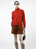 Chaenseseunoi Soft Slit High Turtleneck - Red /W244Tp06Rd