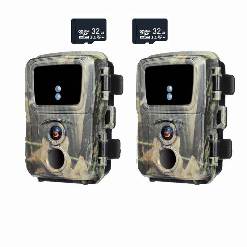 

2 шт. Міні-камера для слідів 20mp 1080p Mini600 Інфрачервоне нічне бачення Motion Ip66 Водонепроникна дика пастка Гра Полювання Po Моніторинг without reader
