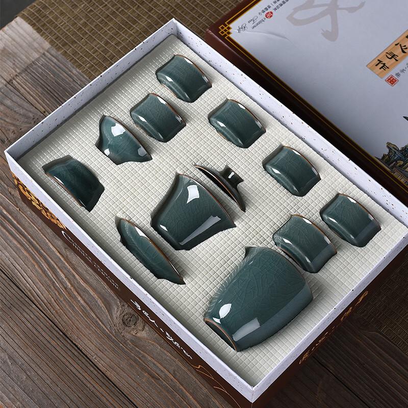 Shangqi 10-Piece Chinese Ceramic Tea Set