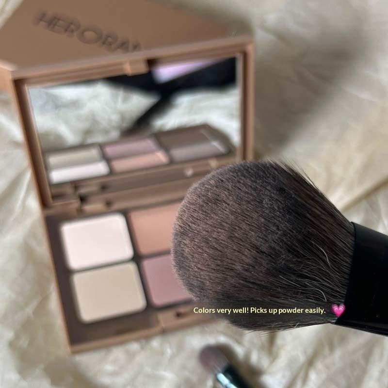6 Colors Eye Shadow Multi-Function Disc Matte Powder Blusher Facelift Highlight All-In-One Disc Earth Color Autumn And Winter