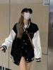 Chaqueta de Béisbol Retro para Mujer - Elegante Ropa Exterior Oversize para Principios de Primavera/Otoño e Invierno Ropa Deportiva 2026