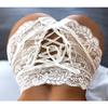 Women's Sexy Lingerie Plus Size Lace Garter Strap Transparent Lingerie Adjustable Double Breasted Belt Stockings Panties