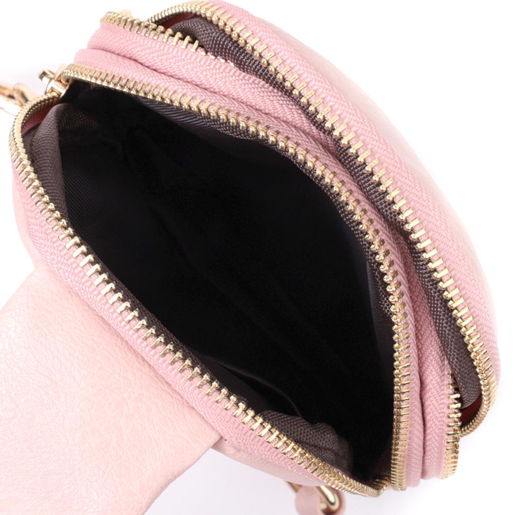 Kleine Damen-Umhängetasche aus Öko-Leder VINTAGE Bag 22782 Pink
