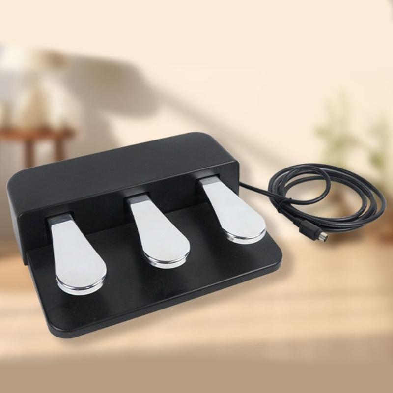 Universelles Sustain-Pedal Geeignet für elektronische Keyboards und Digitalpianos ABS-Textur Rutschfeste Basis Tragbares Design
