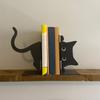 Stylish Cat Themed Bookshelf Decoration Handmade Cat Shaped Book Storage and Display Rack Exquisite Decorative Ornament
