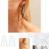 Trendy Geometric Alloy Earrings For Women Fashionable Street Style Jewelry
