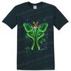 Luna Moth T Shirt Neon Green Botanical Insect Graphic Nature Art Tee Gift Idea