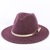 Popular European and American High-end Wool Top Hat, Men's and Women's Fashion Versatile Elegant Top Hat Jazz Hat