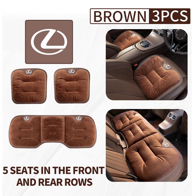 GEFF2 For Lexus Flannel Car Exclusive Seat Covers Soft Breathable Seat Cushion RX350 IS250 IS200 GS300 LX570 RC350 UX250h ES350