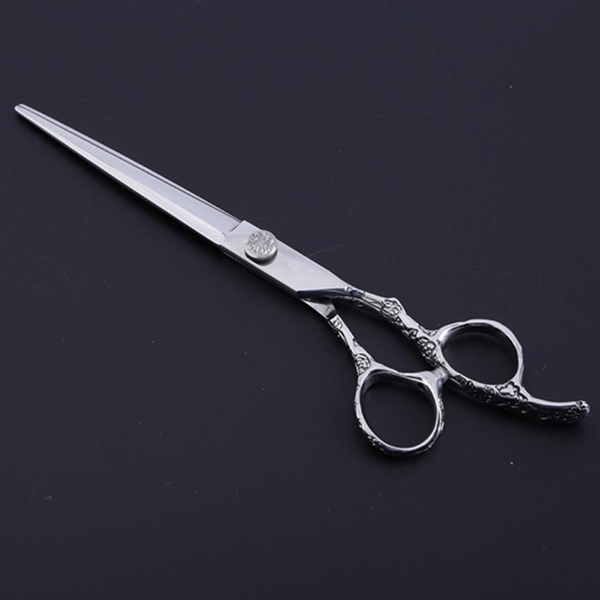 Professional Japanese 440C Stainless Steel 7 Inch Plum Handle Scissors For Barber Cutting Make Up Shears Hairdressing Scissors