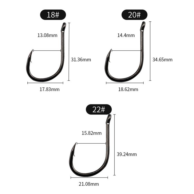 Cârlige de Pescuit cu Ochet Cârlig Circular Jighead Cu Barbă Oțel Carbon Ridicat Pentru Pescuit la Crap Articole Materiale Accesorii Pesca
