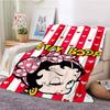 2026 New Model Cartoon B-Bettyy-Boopp  Blanket Flannel Sofa Bed Warm Plush Office  Comfortable Portable Gift Picnic Blanket