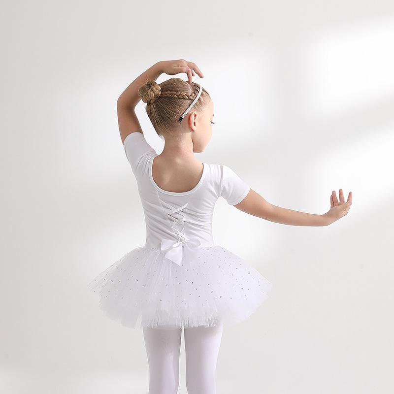 

Fall Winter Long Sleeve Orange Girls Practice Leotard Pure Cotton Little Girl Grading Dancewear Ballet Tutu 160cm