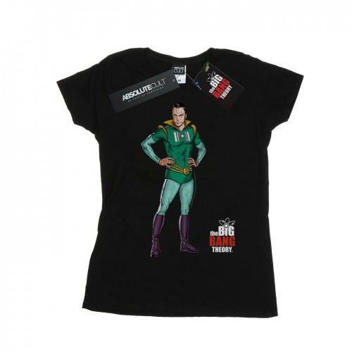 

The Big Bang Theory Womens/Ladies Sheldon Superhero Cotton T-Shirt XXL білий