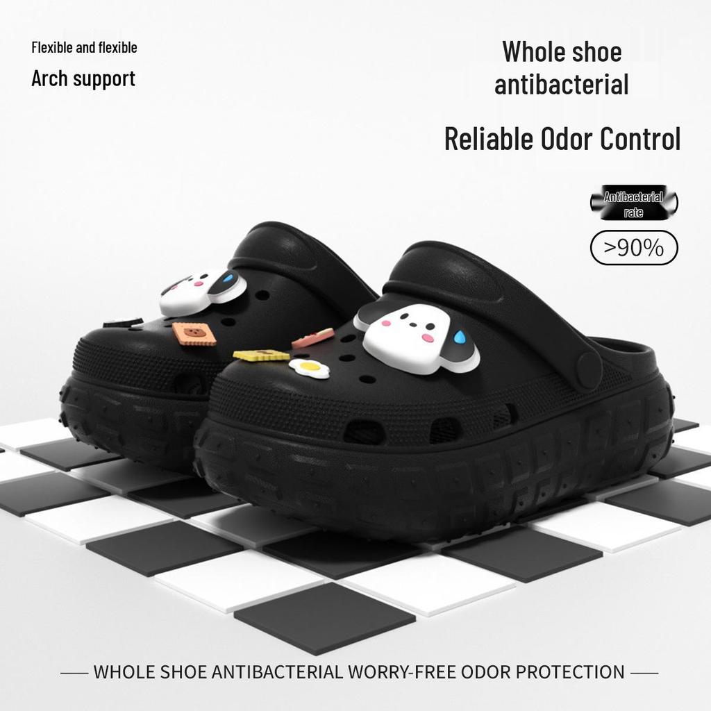 Women's Platform Clog Sandals: Non-Slip, Breathable, Wear-Resistant for Home & Beach