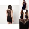 Elegant Woman Fashion Black Lace Dress With Timeless Design And Premium Quality Material