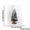 New Plastic Xmas Tree Cedar Wood Christmas Tree Mini Glowing Cedar Needle Tree Christmas