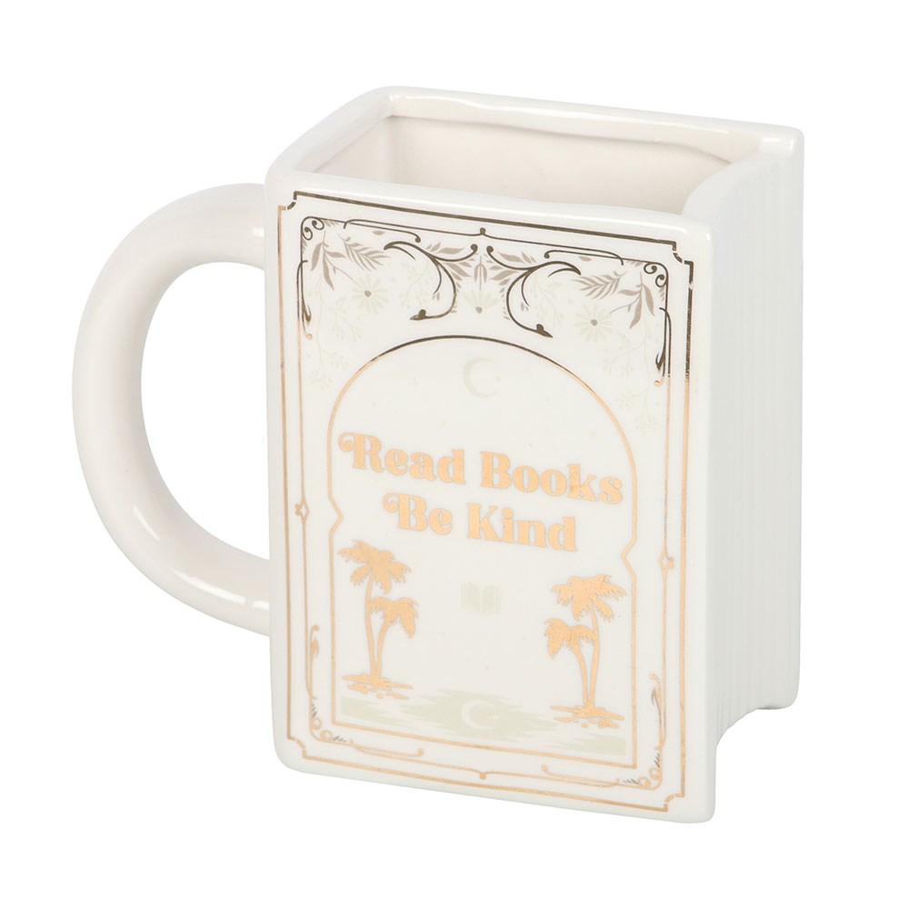 Something Different Read Books Be Kind Shaped Mug