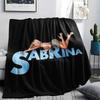 Sabrina Printed Flannel Blanket, Soft Throw for Bedroom Sofa, Washable, Christmas Present, Great Gift.