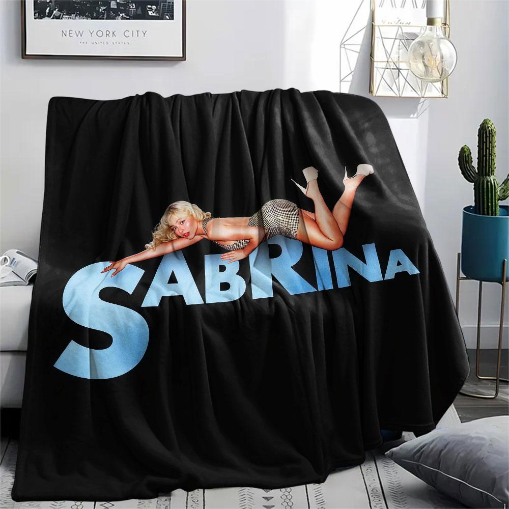 Sabrina Printed Flannel Blanket, Soft Throw for Bedroom Sofa, Washable, Christmas Present, Great Gift.