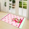 1Pc Strawberry Shortcake'S Sweet Adventure Carpet Rug Customizable Soft Washable Antislip Home Living Room Sofa Mats Personalized Rug 0917257