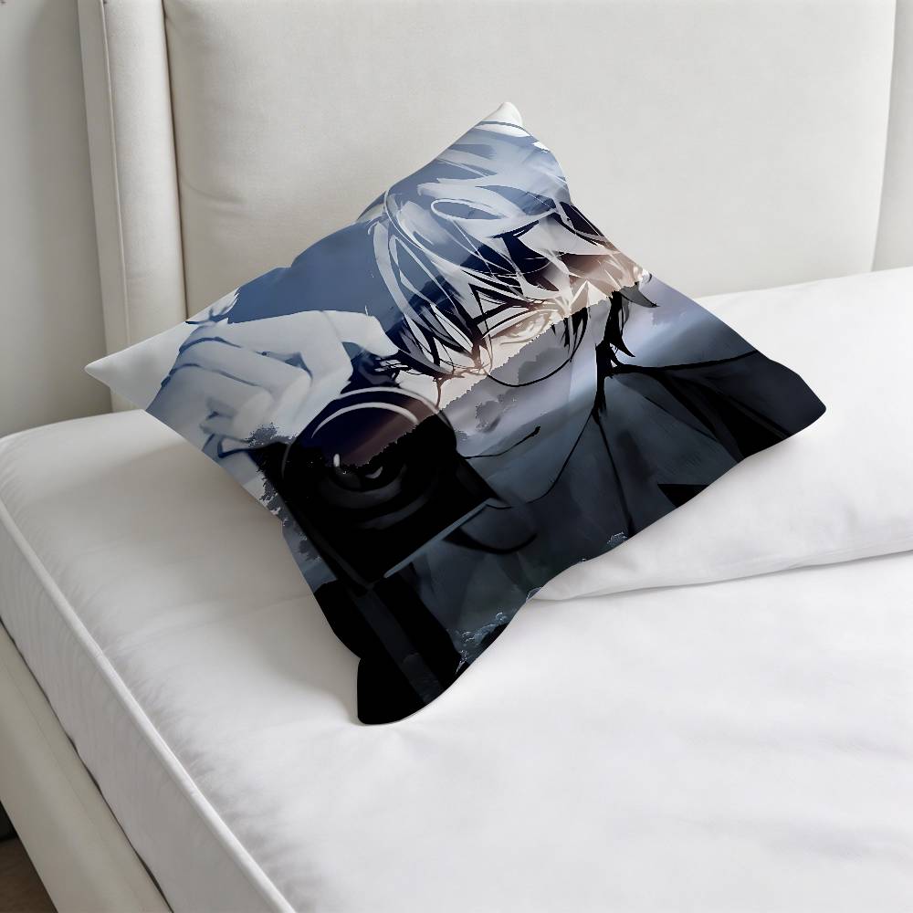 LLost In The CCloud Manga Quadratische Kissenhülle Weiche Dekorative Überwurf-Kissenhülle für Zuhause Sofa Bett