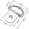 30 Pack Small Steel D-Ring Tie Downs, ExcelFu D Rings Anchor Lashing for Loads On Case Truck Cargo Trailers RV Boats, Silver