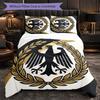 Belgium Football Pattern 3 Pieces Bedding Set Soft Microfiber Duvet Cover with Pillow Cases for Bedroom