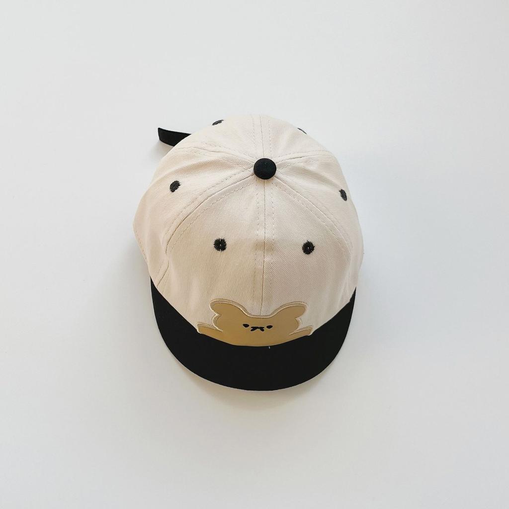 Summer Cute Cartoon Bear Baby Kids Hats Boys Girls Children Outdoor Sunshade Breathable Hats Sun Caps