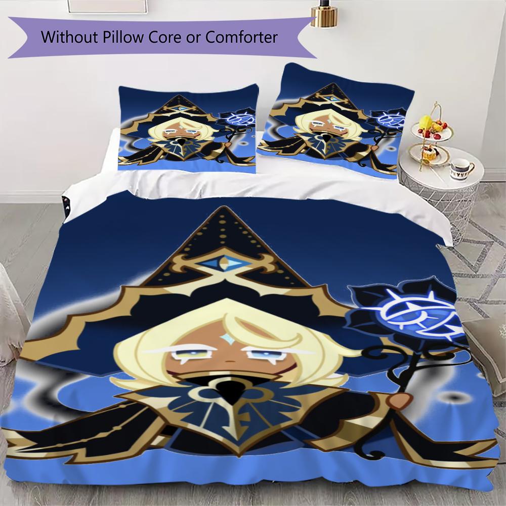 

Cookie Run Kingdom Pattern Bedding uilt Set uilt Cover Pillowcase Home Decoration Birthday Gift (1 * duvet cover + 2 * pillowcase without core)17 135x200cm
